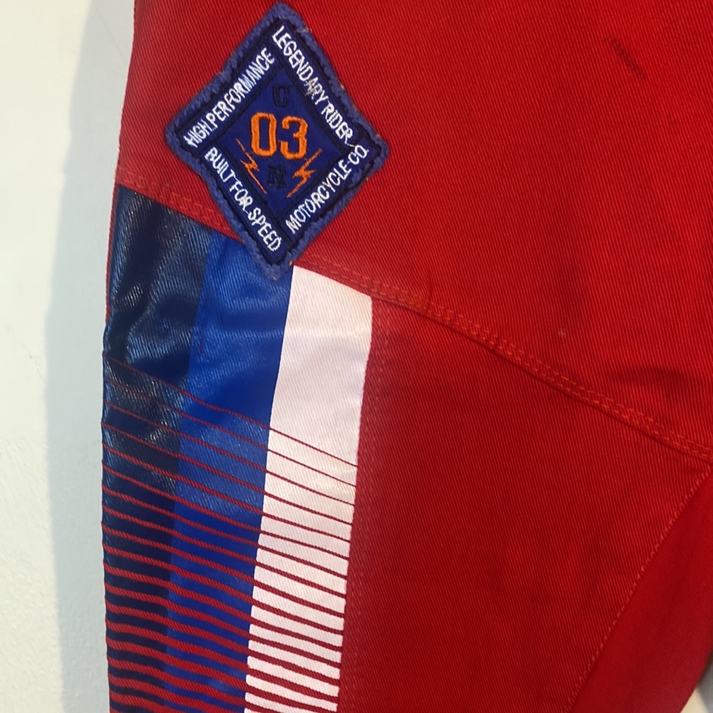 Copper Rivet Motorcycle Denim Jeans - image 3